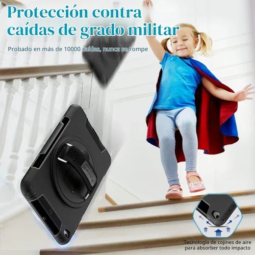 Vista 7 de Funda para iPad mini 5/4 de 7.9 pulgadas: Funda de TPU para iPad mini 5ª/4ª generación 7.9 pulgadas 2019/2015 con protector de pantalla, soporte