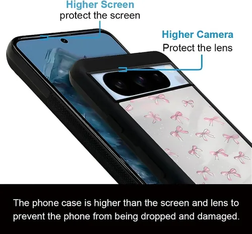 Vista 1847 de Compatible con Google Pixel 4A 5G Mobile Case Creative Acrylic Panel trasero Silicona Protección Grip especialmente diseñado para Google Pixel 4A 5G