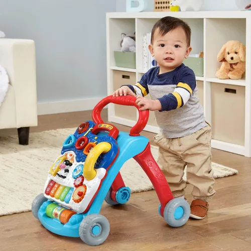 Vista 4 de VTech Andador de Aprendizaje de Sentado a de Pie (Empaque Libre de Frustraciones), Azul