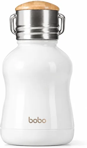 Vista 13 de YOHKOH Mini Botella de Agua Aislada al Vacío Con Tapa de Bambú - Botella de Agua Térmica de Acero Inoxidable para Mujeres, Niñas, Niños, Botella