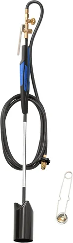 Vista 10 de Flame King Kit de soplete de propano resistente de 500,000 BTU con manguera de 10 pies, 39 pulgadas de largo para quemar malezas, derretir hielo