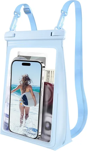 Vista 8 de Bolsa impermeable flotante para teléfono, [espacio expandible] IPX8 Bolsa seca impermeable para iPhone 16 15 14 13 Pro Max Samsung S25 S24 S23