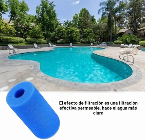 Vista 5 de Filtro de piscina tipo B reutilizable lavable filtro de esponja de piscina, cartucho de natación reutilizable filtro de espuma para compatible
