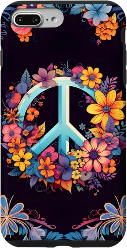 Vista 12 de Boho Floral Peace Sign Case for iPhone 17