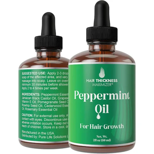 Vista 7 de Aceite para el crecimiento del cabello de menta 1oz