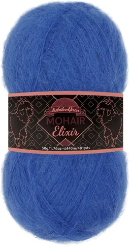Vista 57 de JubileeYarn Mohair Elixir Yarn - 50g/Skein Baby Wool Blend - Cosmopolitan - 1 Skein