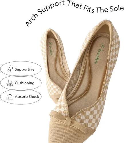 Vista 6 de BURUDANI Zapatos de tacón de gatito para mujer, con punta puntiaguda, cómodos, de punto, con puntera cerrada, para boda