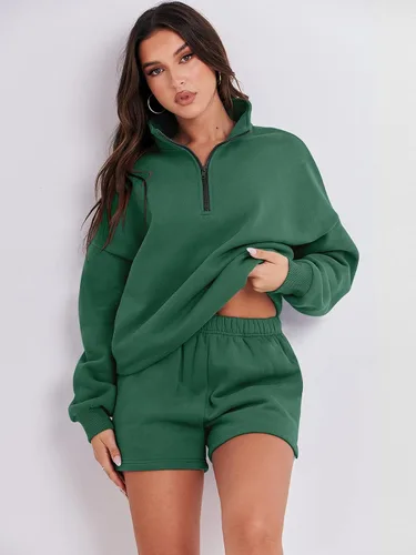 Vista 3 de ANRABESS Conjunto de dos piezas para mujer, conjunto de manga larga para gimnasio, ropa de moda de primavera 2024