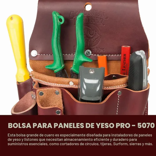 Vista 2 de Occidental Leather Pro Drywall Pouch - 11 bolsillos y portaherramientas - Fabricado en Estados Unidos