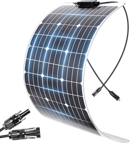 Vista 14 de KEPEAK Panel Solar para Cámara Ring al Aire Libre, Cargador Solar Pequeño de 5V con Tipo C o Micro USB, Solo para Batería de Cámara Stick Up Cam