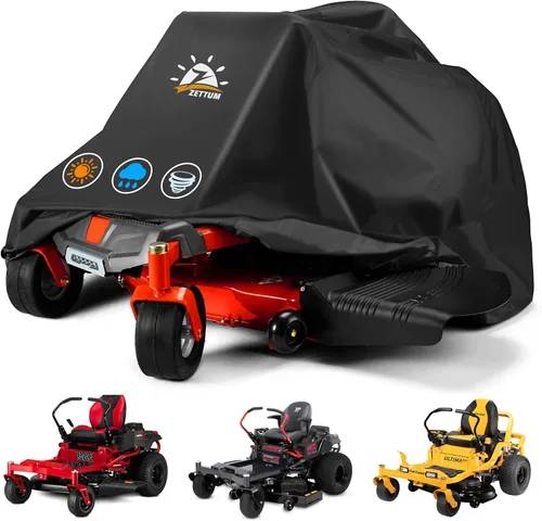 Vista 7 de Cubierta para Cortacésped de Montar - Cubiertas para Tractor de Césped Impermeables y Resistente, Cubierta para Cortacésped al Aire Libre 600D