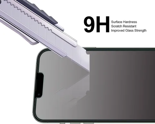 Vista 5 de Supershieldz (2 unidades) Diseñado para iPhone 14 Plus (6.7 pulgadas) + protector de pantalla de vidrio templado para lente de cámara