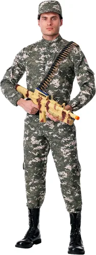 Vista 2 de Disfraz de soldado de combate moderno para hombre