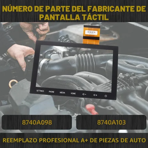 Vista 2 de Dasbecan Pantalla táctil compatible con Mitsubishi Outlander 2020 2021 2022