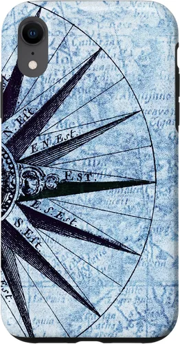 Vista 25 de Nautical Map Phone Case Vintage Ocean Maps Boat Captain Gift Case for iPhone 17
