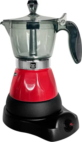 Vista 10 de Bene Casa Cafetera Eléctrica Portátil de Espresso Negra, 1-3 Tazas/Shots (1, NEGRO)
