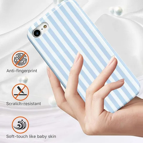 Vista 7 de J.west Funda para iPod Touch de 7ª generación, iPod Touch 6ª y 5ª, bonita funda a rayas para teléfono, TPU suave, delgada, a prueba de golpes, funda