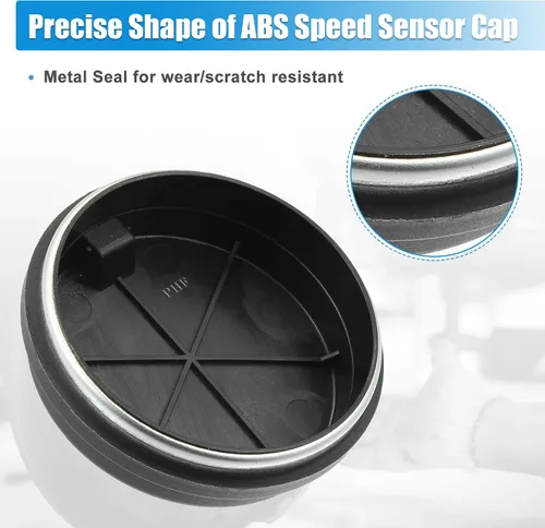 Vista 5 de X AUTOHAUX Cojinete de cubo trasero ABS Sensor de velocidad para Hyundai Veloster N Tucson Sonata W/O AWD, Kia Sportage 2WD 58980-C1100 - Tapa