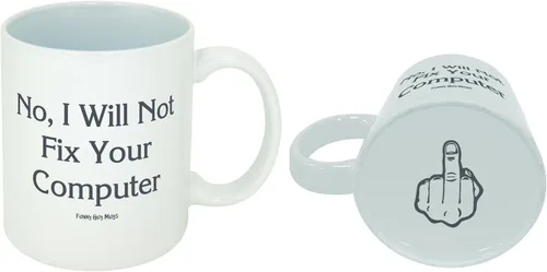 Vista 8 de Funny Guy Mugs - Taza de 11 onzas, Negro