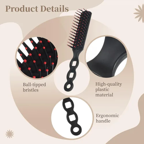 Vista 3 de Paquete de 100 cepillos para el cabello, cepillos antienredos para el cabello, peines de masaje antiestáticos, peines de plástico desechables