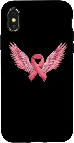 Vista 5 de Pink Ribbon Wings Breast Cancer Awareness Case for iPhone 17
