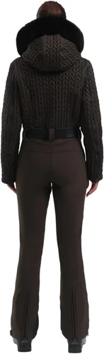 Vista 83 de GSOU SNOW Traje de esquí para mujer, traje de nieve delgado de una pieza, chaqueta de nieve, impermeable, resistente al viento, deportes al aire