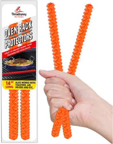 Vista 10 de Protección para estantes de horno de silicona - Protector de estante resistente al calor para estufa, protector lateral de calor para la parrilla