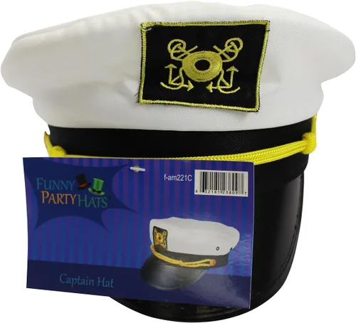 Vista 3 de Sombrero de capitán para adultos de Funny Party Hats