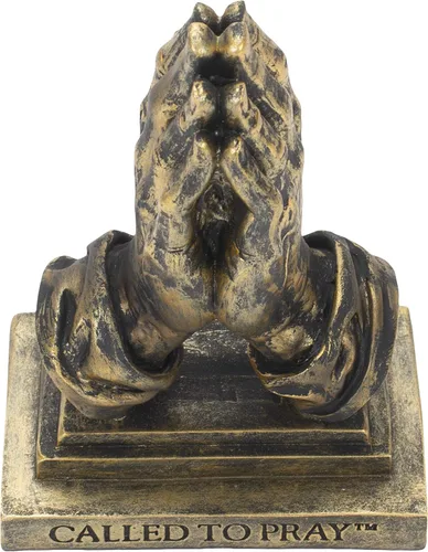 Vista 7 de Dicksons Llamada a Rezar Manos Rezando 12,7 x 8,3 cm Resina Piedra Figura de Mesa en Tono Bronce Antiguo
