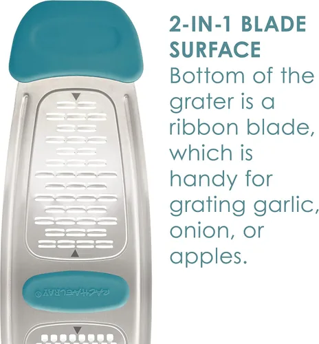 Vista 4 de Rachael Ray 47901 Multi Rallador de Acero Inoxidable, Azul Agave
