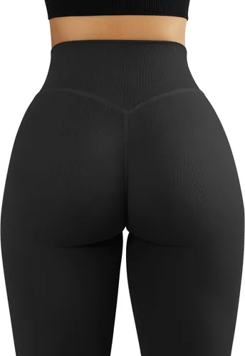 Vista 2 de MOOSLOVER - Leggings de entrenamiento levanta glúteos sin costuras, de cintura alta para mujer. Pantalones para yoga ajustados de compresión