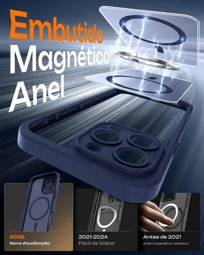 Vista 358 de TOCOL Funda para iPhone 11, compatible con Magsafe, protección completa de cámara, imanes integrados, protección contra caídas, funda translúcida
