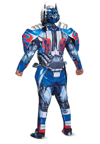 Vista 2 de Disfraz Optimus Prime deluxe de Transformers 5 para adulto Multicolor