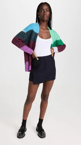 Vista 5 de Vince Cárdigan Intarsia Wave para mujer