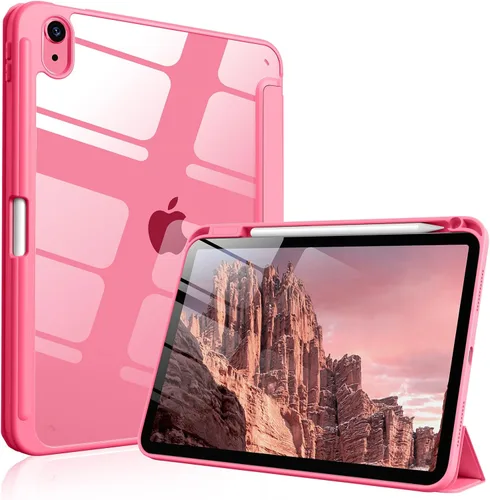 Vista 12 de Funda para iPad (A16) de 11ª generación de 11 pulgadas 2025, funda para iPad de 10.9 pulgadas 2022 con soporte para lápices, funda a prueba de Negro