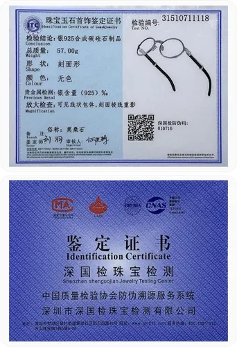 Vista 7 de HEPIDEM 925 plata esterlina 560pcs moissanita Buffalo Horn Glasses Frame Lujo Buffs Gafas