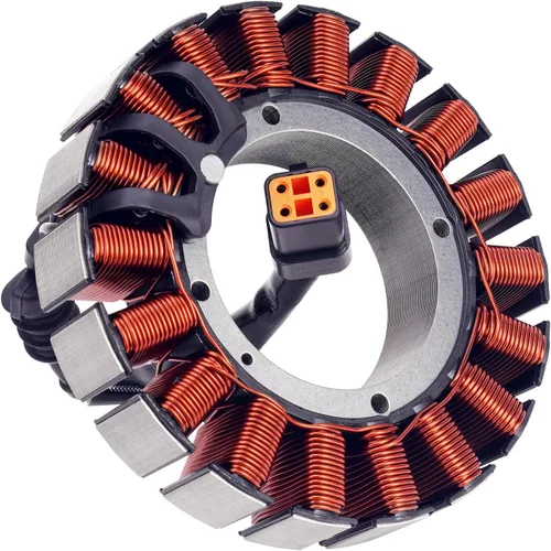 Vista 6 de AHL Bobina de estator 30017-07 compatible con Harley Davidson Dyna, Softail, FLSTF, FLSTC, FXST Modelos 2007