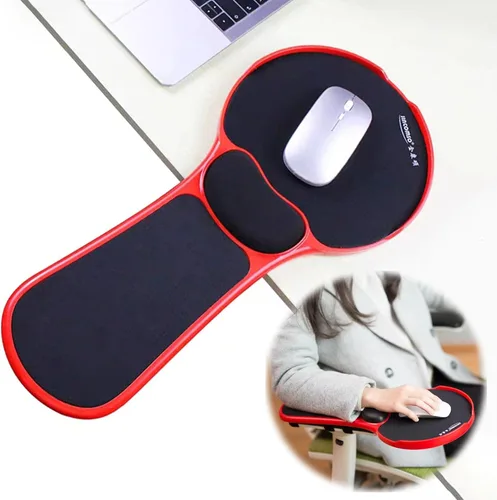 Vista 10 de LL-COEUR Reposamuñecas de apoyo para mesa y silla, extensor de escritorio ergonómico, soporte multifuncional para mouse para computadora (negro)
