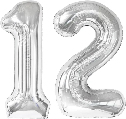 Vista 293 de Globo negro de 40 pulgadas con números del 0 al 9 (cero-nueve), globo de cumpleaños de gran tamaño, globo de helio de aluminio con números grandes