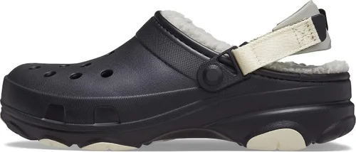 Vista 7 de Crocs - Zuecos unisex para adultos, todo terreno, con forro y correa de talón ajustable Negro