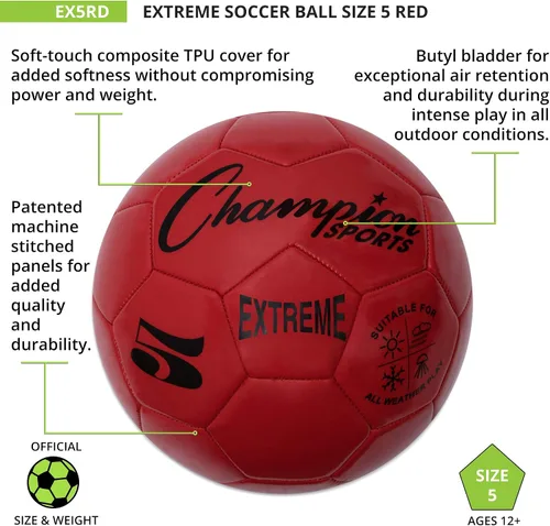 Vista 4 de Champion Sports Extreme Series - Pelota de fútbol compuesto Tamaños 3, 4, 5 en varios