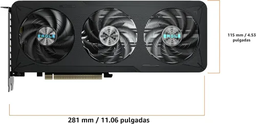 Vista 6 de Tarjeta gráfica GIGABYTE GeForce RTX 5060 Eagle MAX OC 8G, 8GB 128-bit GDDR7, PCIe 5.0, sistema de enfriamiento WINDFORCE, tarjeta de video