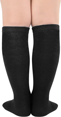 Vista 3 de Durio Calcetines de fútbol para niños, calcetines de fútbol de algodón suave para niños y niñas, calcetines deportivos hasta la rodilla