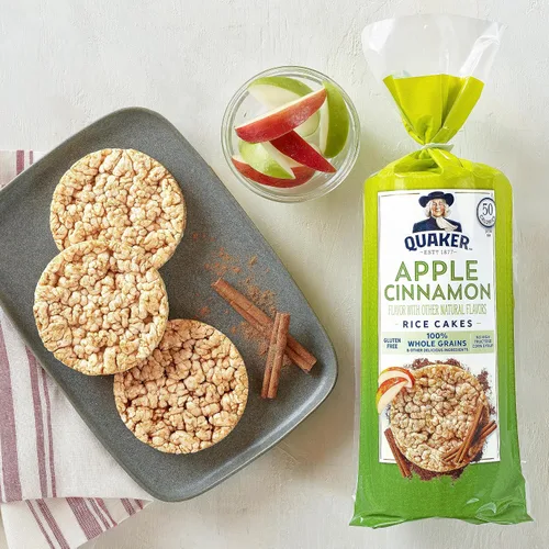 Vista 6 de Quaker Tortas de Arroz Grandes, Manzana y Canela, Paquete de 3
