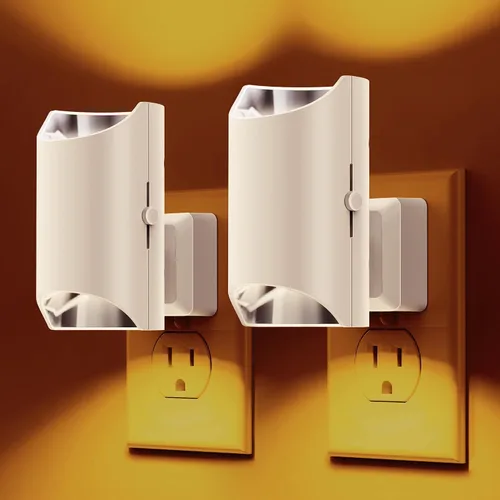 Vista 12 de L LOHAS LED Las luces nocturnas se enchufan en la pared, luz nocturna regulable 0-100LM Dusk to Dawn Sensor, Soft White 3000K, Plug in Nightlights