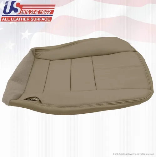 Vista 4 de 2008 2009 2010 para Ford F550 Lariat Driver parte inferior de cuero de repuesto cubierta de asiento marrón