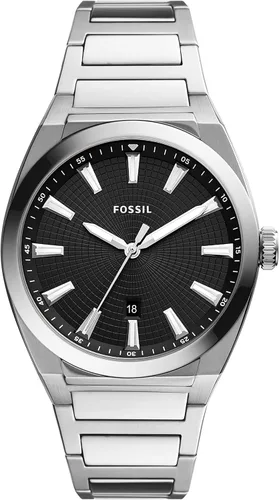 Vista 4 de Fossil Everett - Reloj de cuarzo de acero inoxidable para hombre