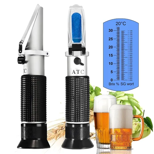 Vista 14 de Refractómetro de alcohol manual, V·RESOURCING 0~80% medidor de contenido de alcohol, herramienta para licores destilados de etanol con agua como