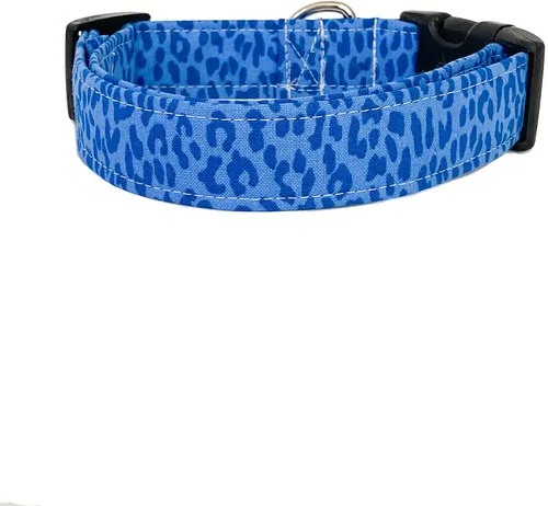 Vista 2 de Blue Leopard Dog Collar (X-Small)