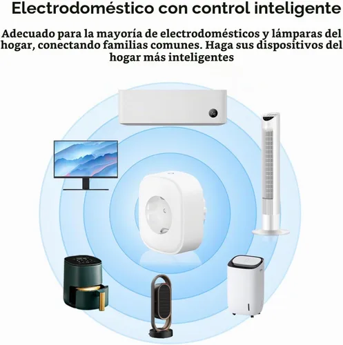 Vista 5 de Enchufe inteligente, enchufes inteligentes WiFi de 2.4 GHz compatibles con control remoto Zigbee/BLEmesh TY APP TY, Compartir inteligente 16A WiFi